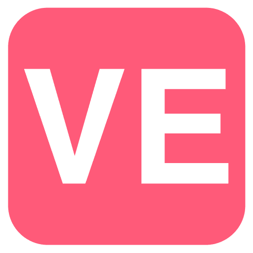 Ve Logo Emoji from EmojiTwo Colors Set