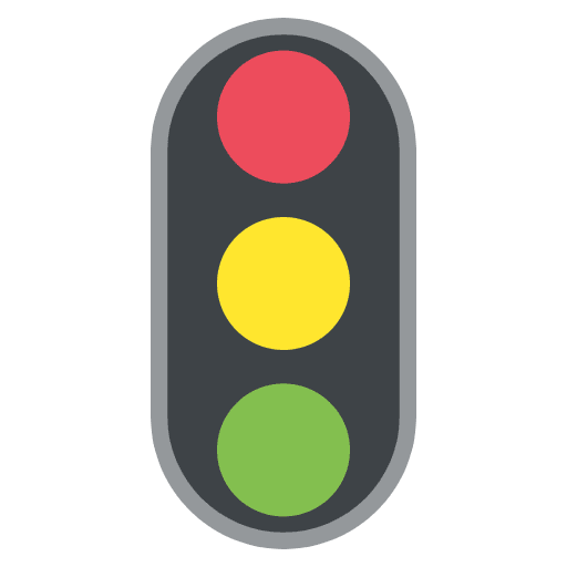 Vertical Traffic Light Emoji from EmojiTwo Colors Set
