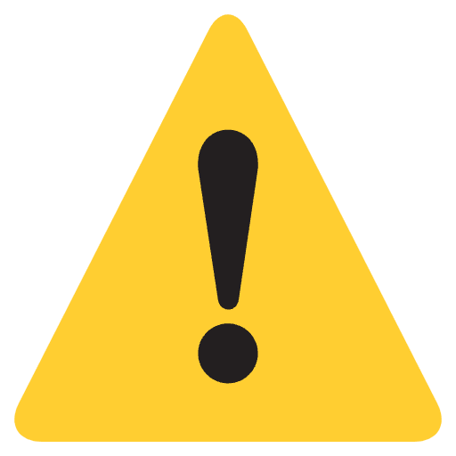 Warning Emoji from EmojiTwo Colors Set