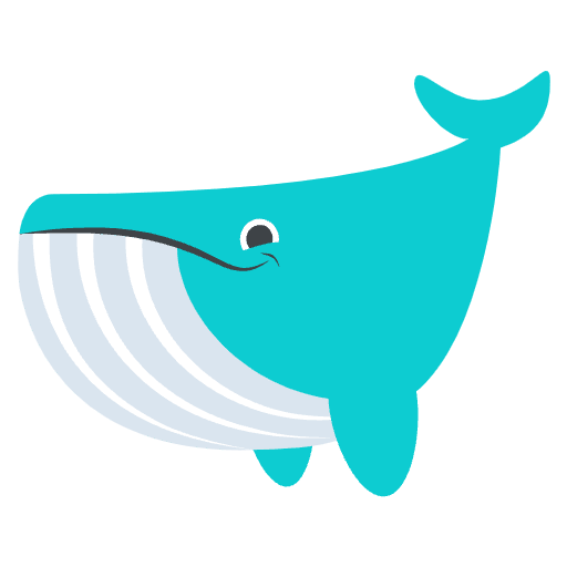 Whale Emoji from EmojiTwo Colors Set
