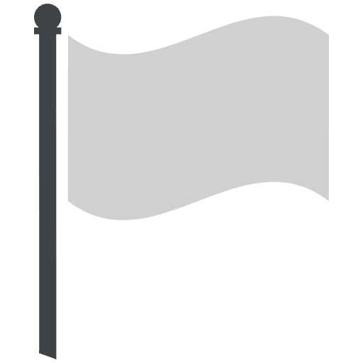 White Flag Element from EmojiTwo Colors Set