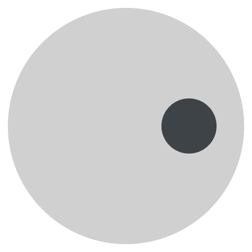 White Go Piece With Dot Emoji from EmojiTwo Colors Set