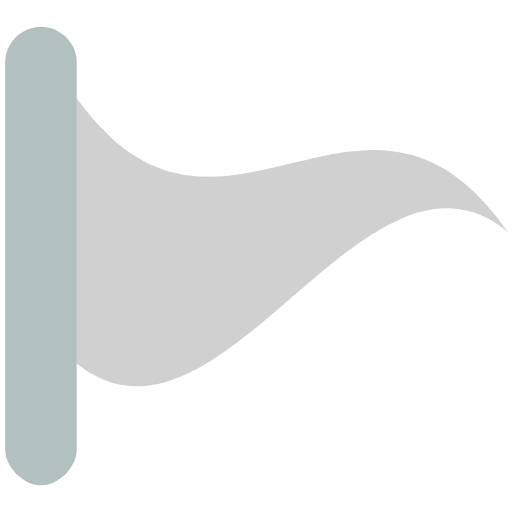 White Pennant Emoji from EmojiTwo Colors Set