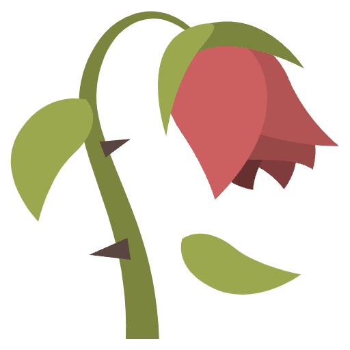 Wilted Flower Emoji from EmojiTwo Colors Set