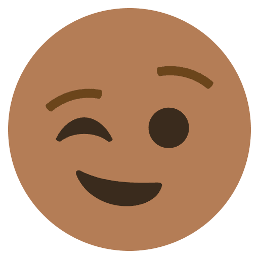 Winking Emoji Emoji from EmojiTwo Colors Set