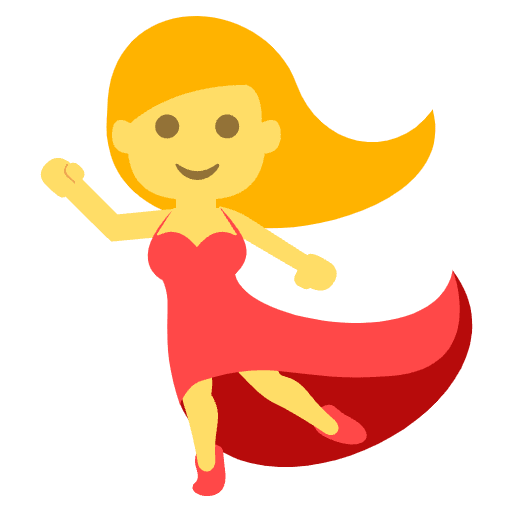 Woman Dancing Emoji from EmojiTwo Colors Set