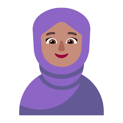 Woman With Headscarf Flat Medium Emoji from Fluent Emoji Flat Set