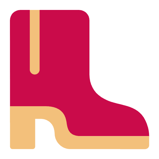 Womans Boot Flat Emoji from Fluent Emoji Flat Set