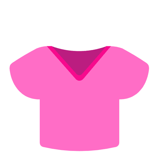 Womans Clothes Flat Element from Fluent Emoji Flat Set