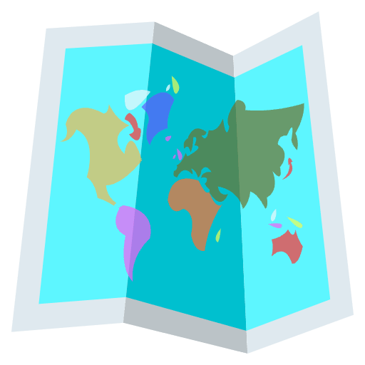 World Map Emoji from EmojiTwo Colors Set