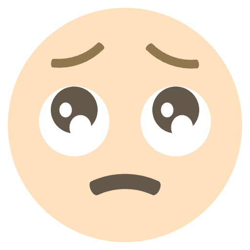 Worried Emoji Emoji from EmojiTwo Colors Set