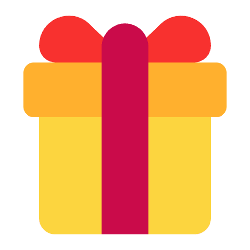 Wrapped Gift Flat Element from Fluent Emoji Flat Set