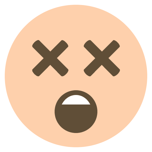 X Eyes Emoji Emoji from EmojiTwo Colors Set
