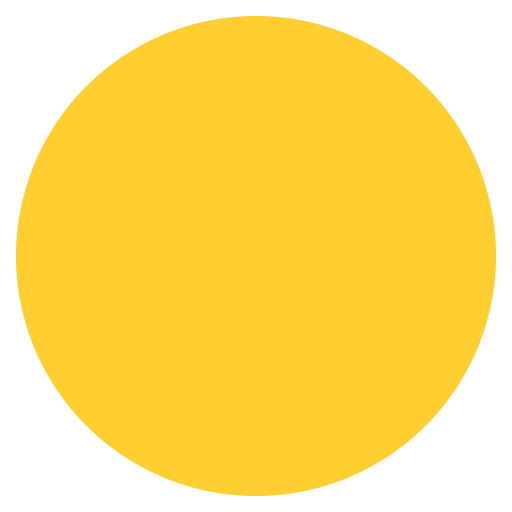 Yellow Circle Emoji from EmojiTwo Colors Set