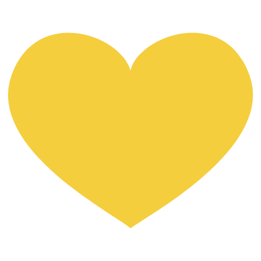 Yellow Heart Emoji from EmojiTwo Colors Set