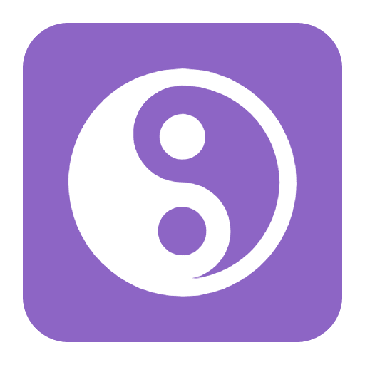 Yin Yang Flat Emoji from Fluent Emoji Flat Set