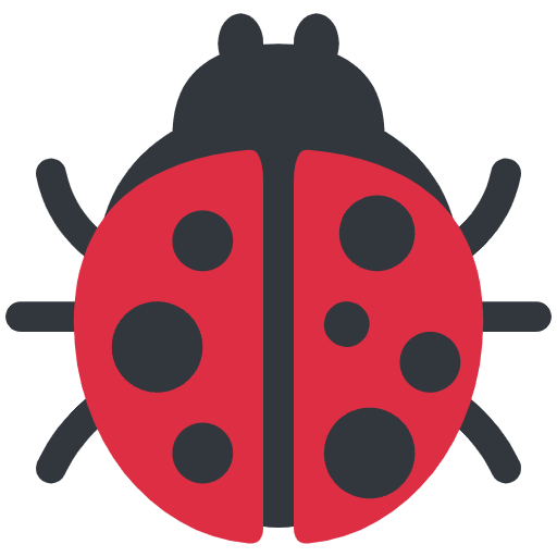 Lady Beetle Emoji from Twemoji Set