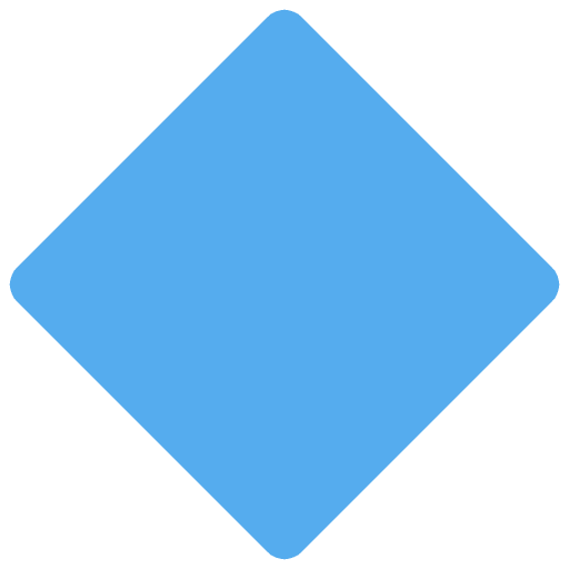 Large Blue Diamond Emoji from Twemoji Set