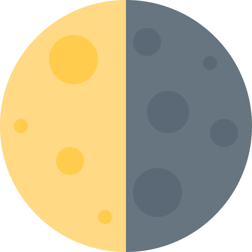 Last Quarter Moon Element from Twemoji Emoji Set