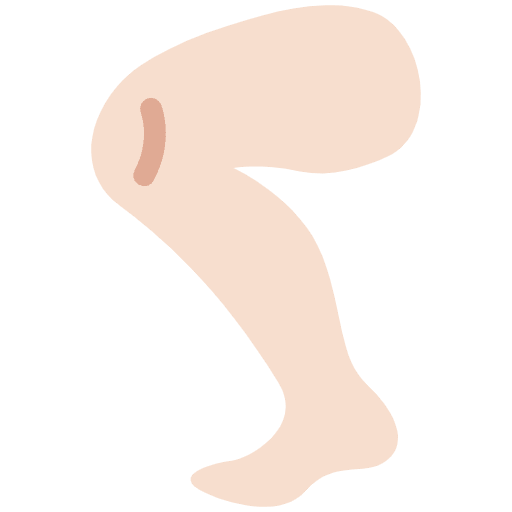 Leg Light Skin Tone Emoji from Twemoji Emoji Set