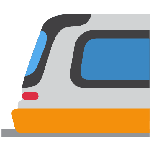 Light Rail Emoji from Twemoji Emoji Set