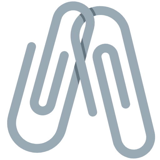 Linked Paperclips Emoji from Twemoji Emoji Set