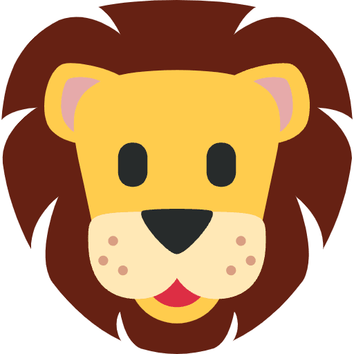 Lion Emoji from Twemoji Emoji Set