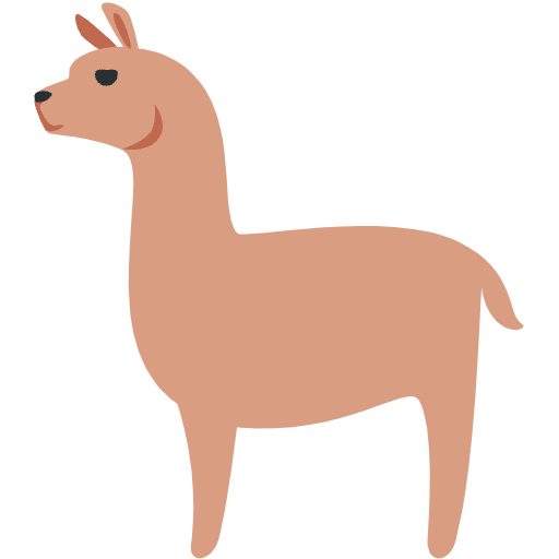 Llama Emoji from Twemoji Emoji Set