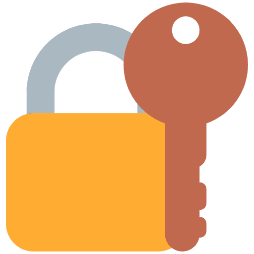 Locked With Key Emoji from Twemoji Set