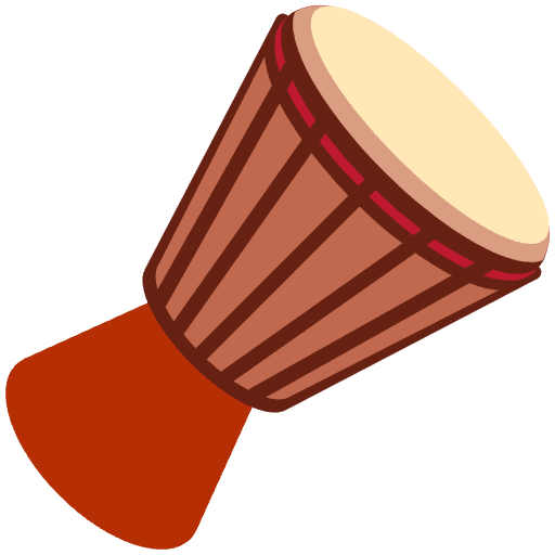 Long Drum Emoji from Twemoji Emoji Set