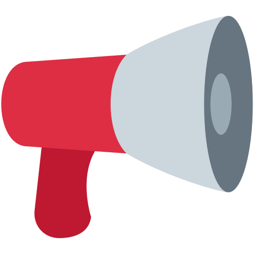 Loudspeaker Emoji from Twemoji Emoji Set