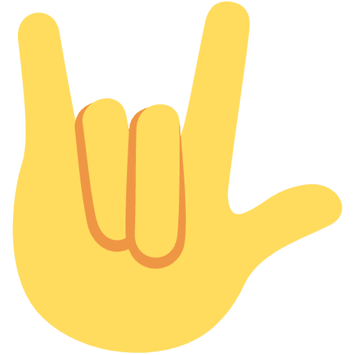 Love You Gesture Emoji from Twemoji Set