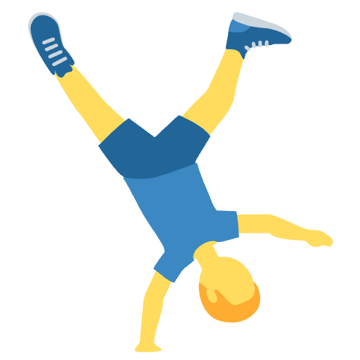 Man Cartwheeling Emoji from Twemoji Emoji Set