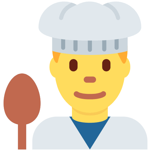 Man Cook Element from Twemoji Emoji Set