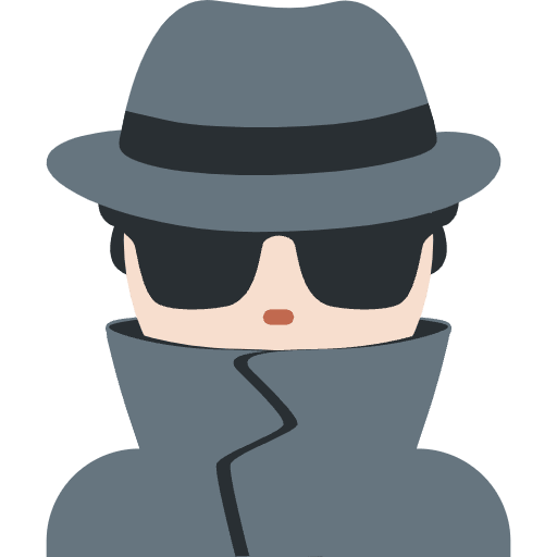 Man Detective Light Skin Tone Element from Twemoji Emoji Set