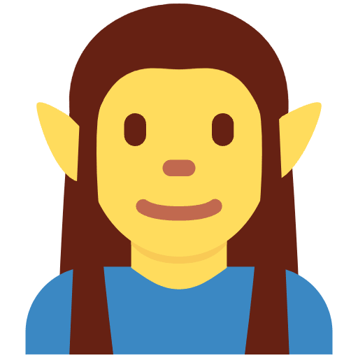 Man Elf Element from Twemoji Emoji Set