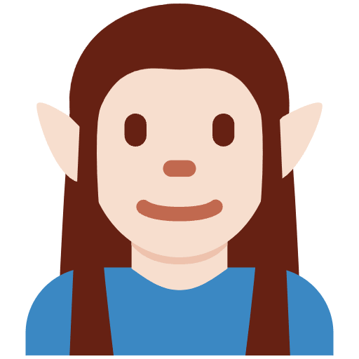 Man Elf Light Skin Tone Emoji from Twemoji Emoji Set