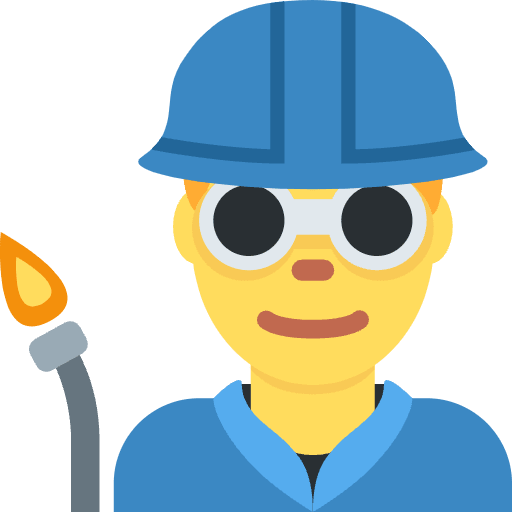 Man Factory Worker Emoji from Twemoji Emoji Set