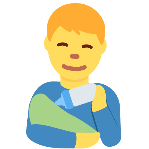 Man Feeding Baby Emoji from Twemoji Emoji Set