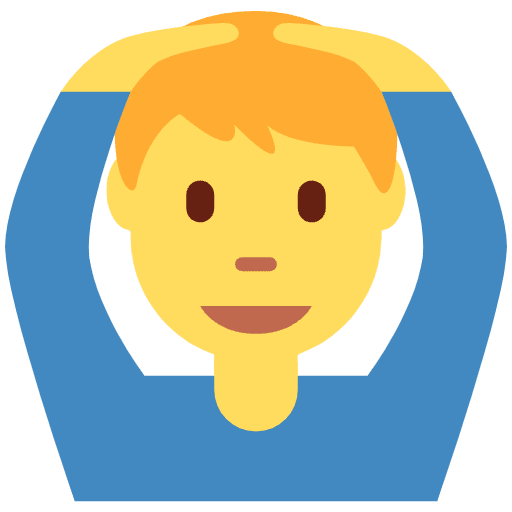 Man Gesturing Ok Emoji from Twemoji Emoji Set