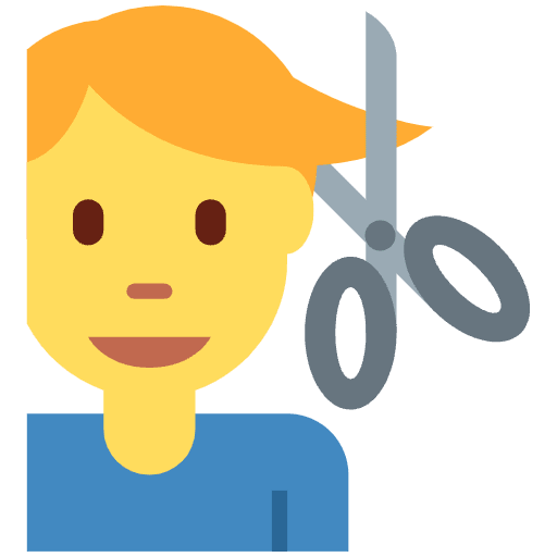 Man Getting Haircut Emoji from Twemoji Emoji Set