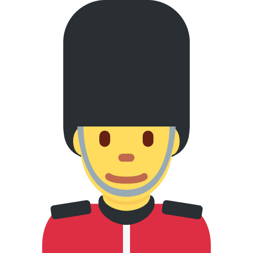Man Guard Emoji from Twemoji Emoji Set
