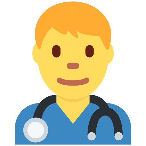 Man Health Worker Emoji from Twemoji Emoji Set
