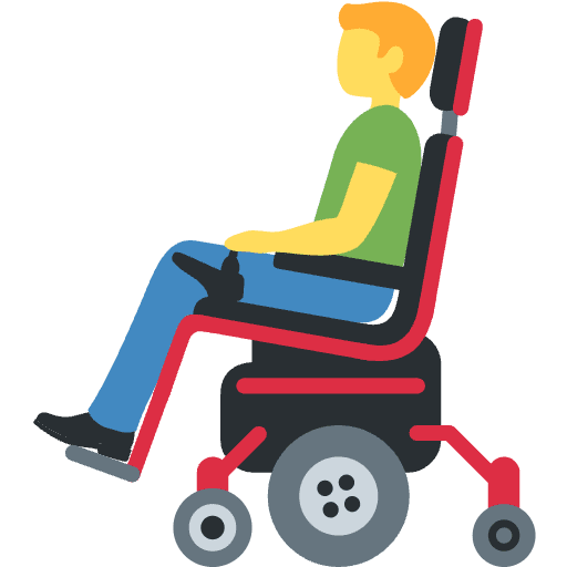 Man In Motorized Wheelchair Emoji from Twemoji Set