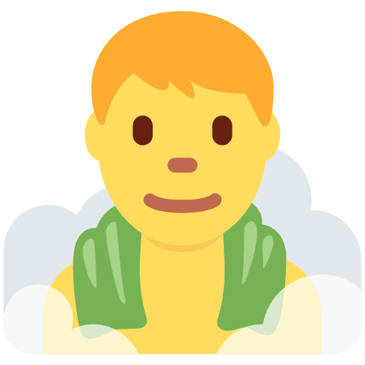 Man In Steamy Room Emoji from Twemoji Set