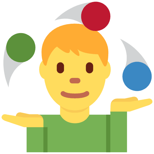 Man Juggling Emoji from Twemoji Emoji Set