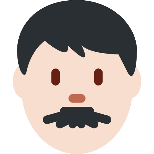 Man Light Skin Tone Emoji from Twemoji Emoji Set