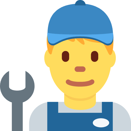 Man Mechanic Element from Twemoji Emoji Set