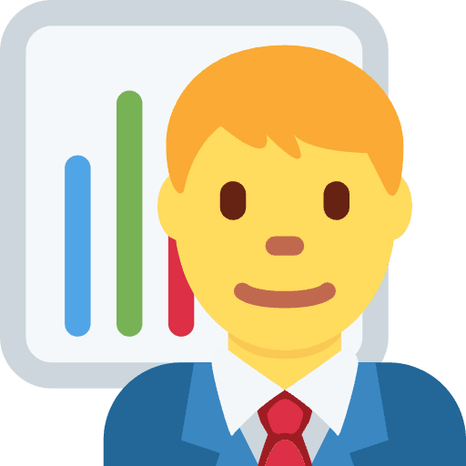 Man Office Worker Emoji from Twemoji Emoji Set