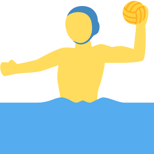 Man Playing Water Polo Emoji from Twemoji Emoji Set